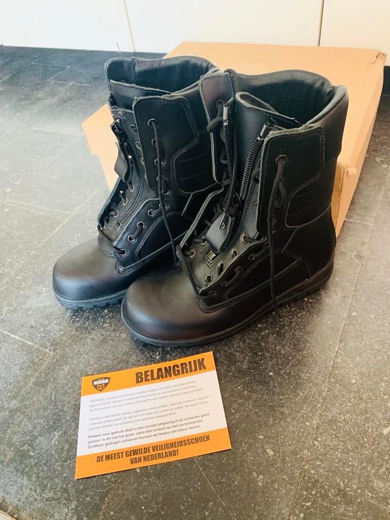 Neskrid veiligheidsschoenen leder, Zwart, Nieuw, Ophalen of Verzenden, Werkschoenen