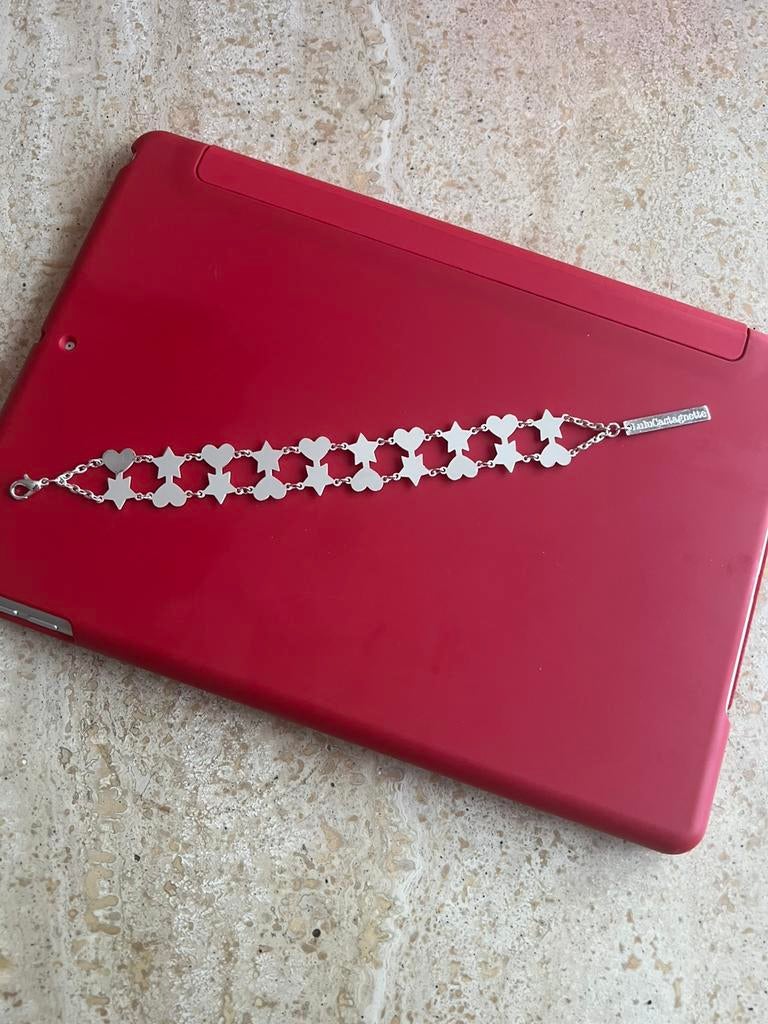 Bracelet, Handtassen en Accessoires, Ophalen of Verzenden, Nieuw, Zilver, Overige materialen