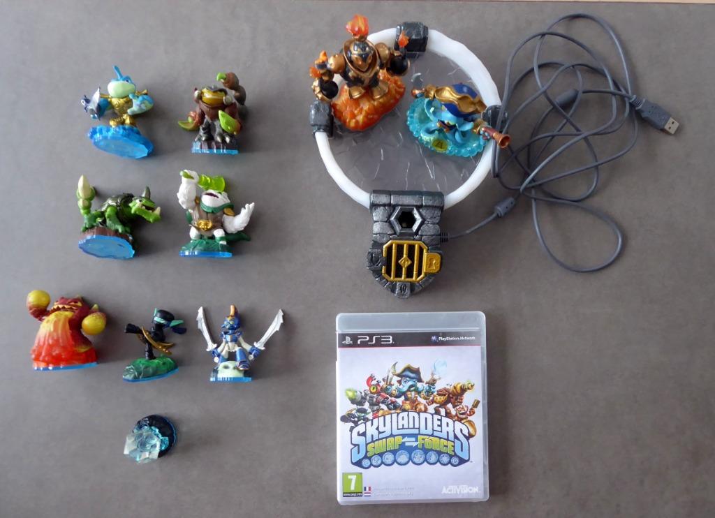 Skylanders Swap Force-bundel: PS3 + Portal + 10 Skylanders, Ophalen of Verzenden, Gebruikt, Vanaf 7 jaar