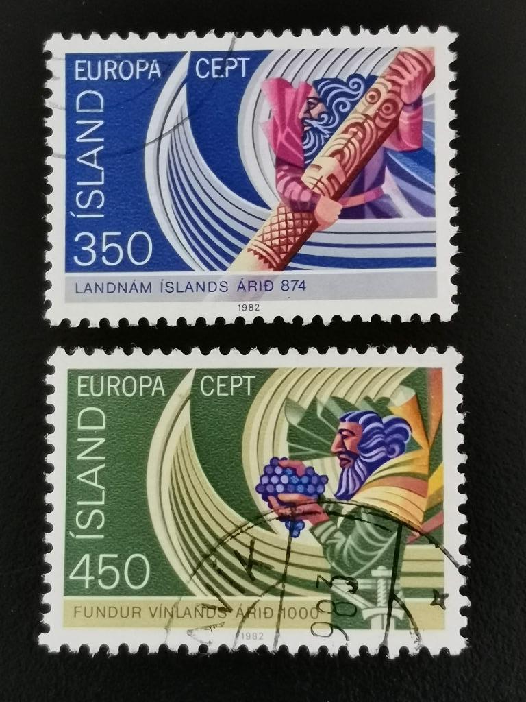 Ijsland 1982 - Europa CEPT - zeilschip, Postzegels en Munten, Postzegels | Europa | Scandinavië, Ophalen of Verzenden, IJsland