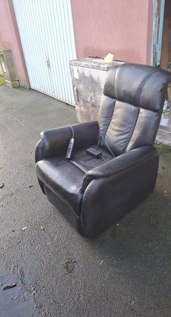 relax in leder, Enlèvement, Comme neuf, Une personne, Cuir