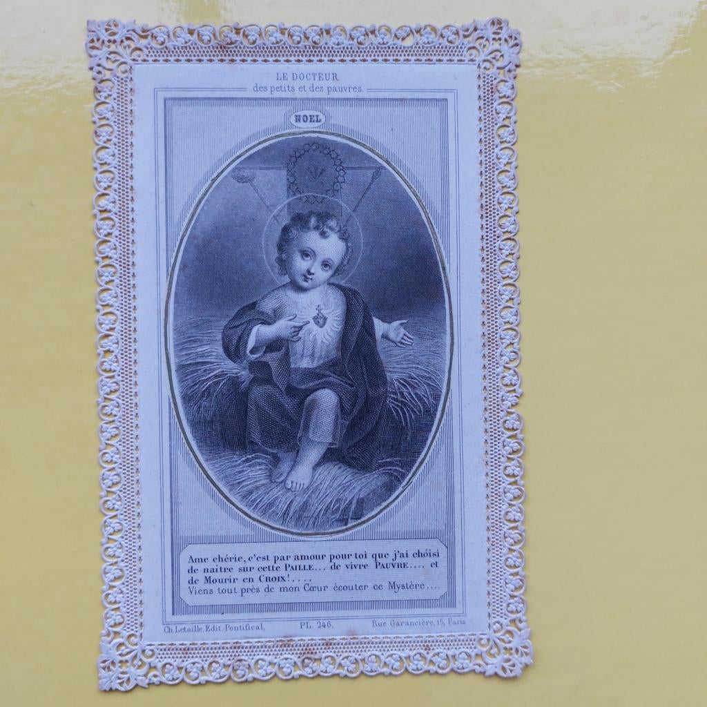 Heel oud devotieprentje, Ophalen of Verzenden