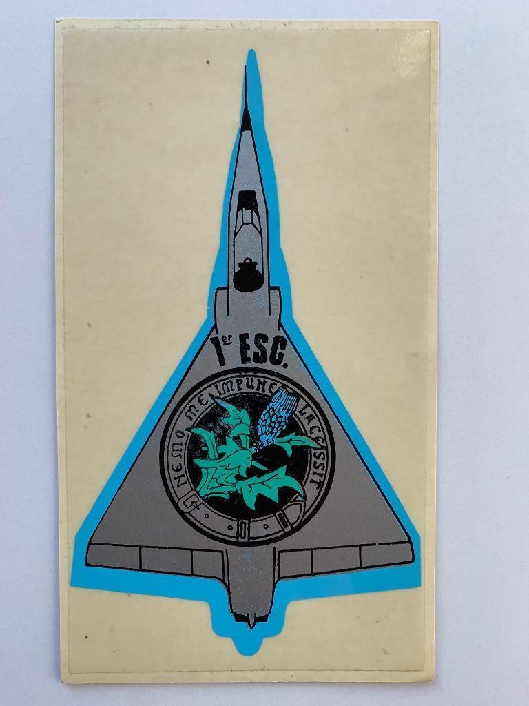 Sticker Mirage V Mirage 5 Belgian Air Force 1SQN, Ophalen of Verzenden, Luchtmacht, Overige typen