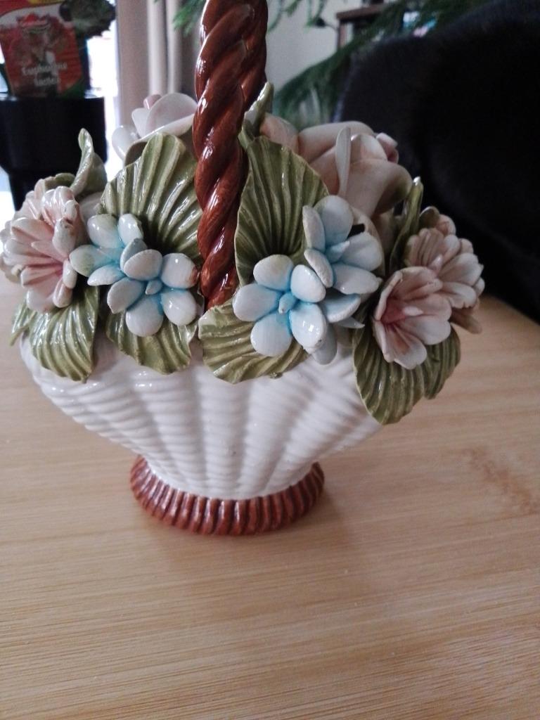 Bloemenmandje keramiek, Ophalen