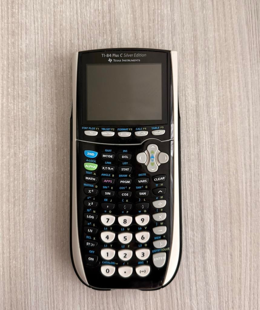Texas Instruments TI-84 Plus C Silver Edition, Diversen, Rekenmachines, Ophalen of Verzenden, Grafische rekenmachine, Zo goed als nieuw