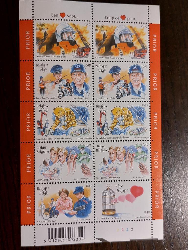 België: Een hart voor ... - F3150/55, Postzegels en Munten, Postzegels | Europa | België, Orginele gom, Ophalen of Verzenden, Zonder stempel