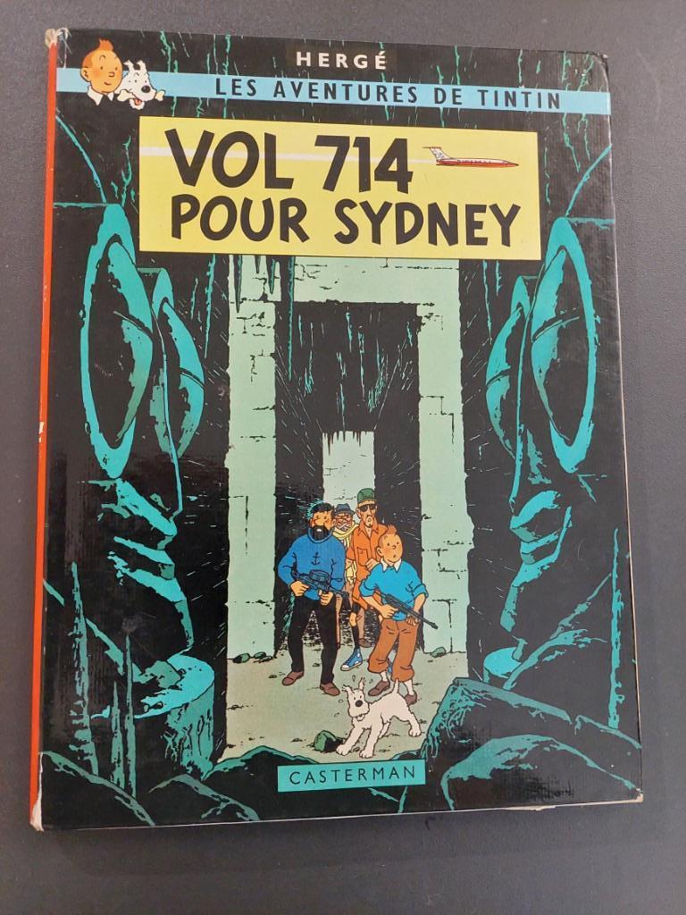 TINTIN vol 714 pour sydney - 2è tirage 1968, Enlèvement ou Envoi, Utilisé