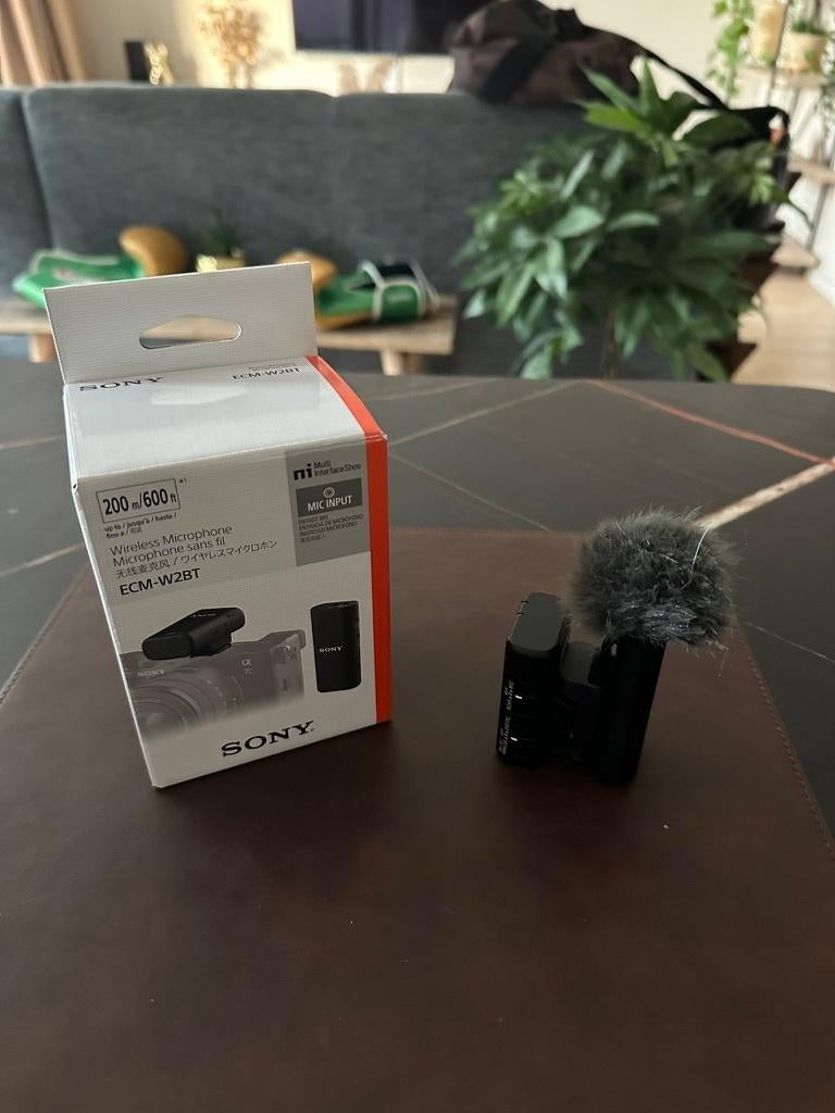 Sony ECM-W2BT draadloze microfoon in uitstekende staat., Ophalen, Zo goed als nieuw, Draadloos