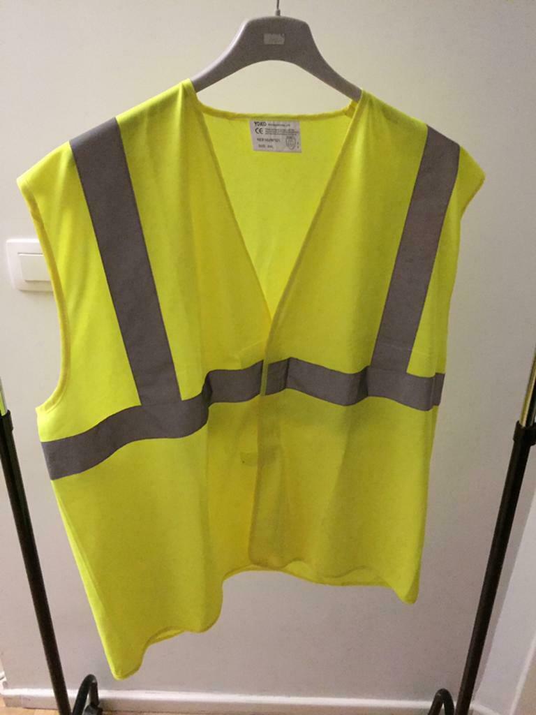 Neon geel veiligheidsvest - XXL -, Motoren, Gebruikt