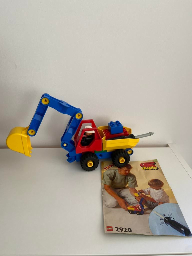 Duplo Toolo 2920 Digger kiepbak VINTAGE 1992, Enlèvement, Comme neuf