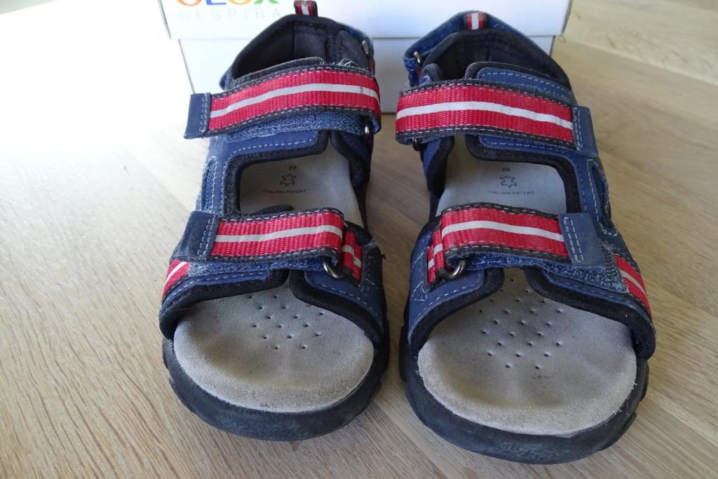 Donkerblauwe Geox sandalen jongen maat 29, Gebruikt, Schoenen, Ophalen of Verzenden, Jongen