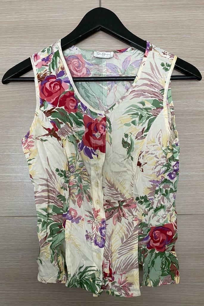 Mouwloos topje met bloemenprint Betty Barclay maat 36, Sans manches, Taille 36 (S), Betty Barclay, Porté
