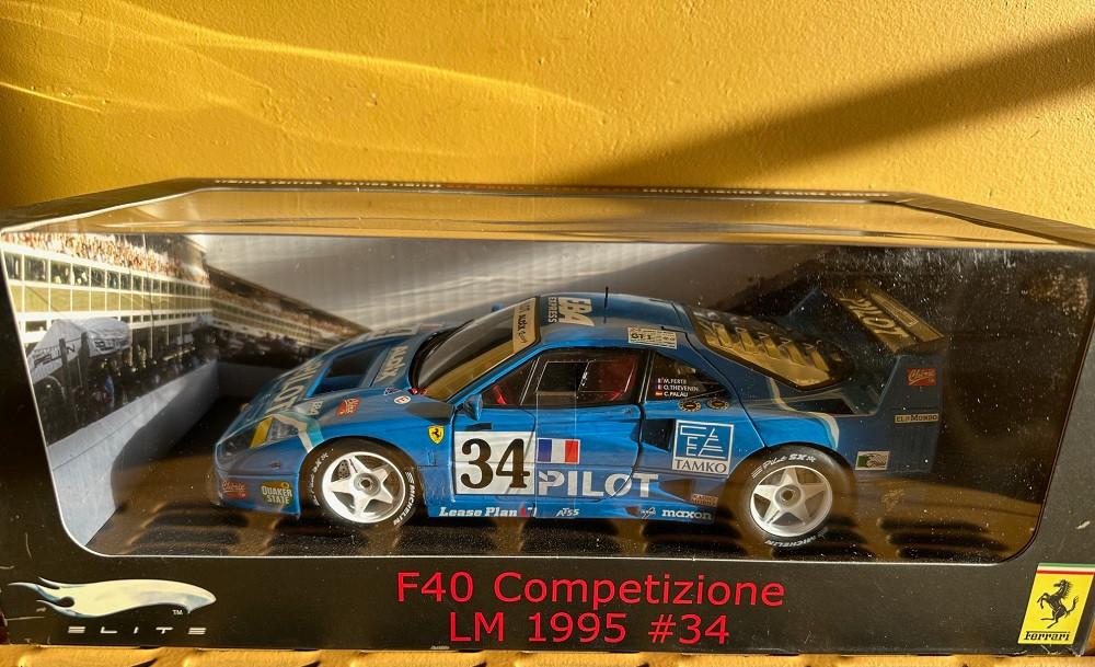 1/18 Hot Wheels Elite Ferrari F40 LM Competizione, Hobby en Vrije tijd, Modelauto's | 1:18, Nieuw, Auto, Hot Wheels, Ophalen