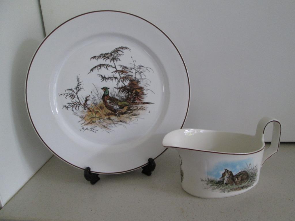 Boch; Villeroy & Boch; platbord van26,50cm en een sauspan, Enlèvement ou Envoi