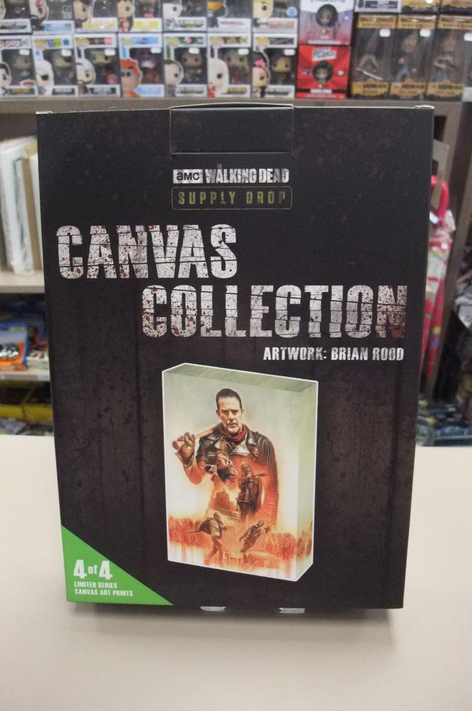 Negan Canvas 16x23cm walking dead supply drop, Verzamelen, Nieuw, Foto of Kaart, Supply drop, Nvt