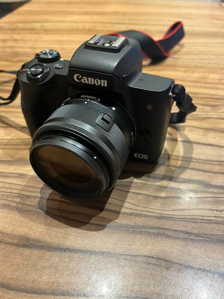 Canon m50 incl 15- 45 mm lens en canon 55-200 mm lens en tas, Audio, Tv en Foto, Fotocamera's Digitaal, Ophalen of Verzenden, Canon