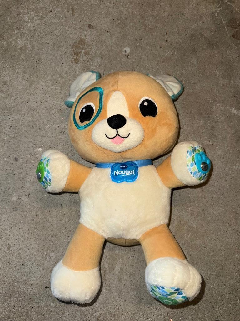 Peluche interactive Nougat Vtech, Enlèvement ou Envoi, Comme neuf, 0 à 6 mois