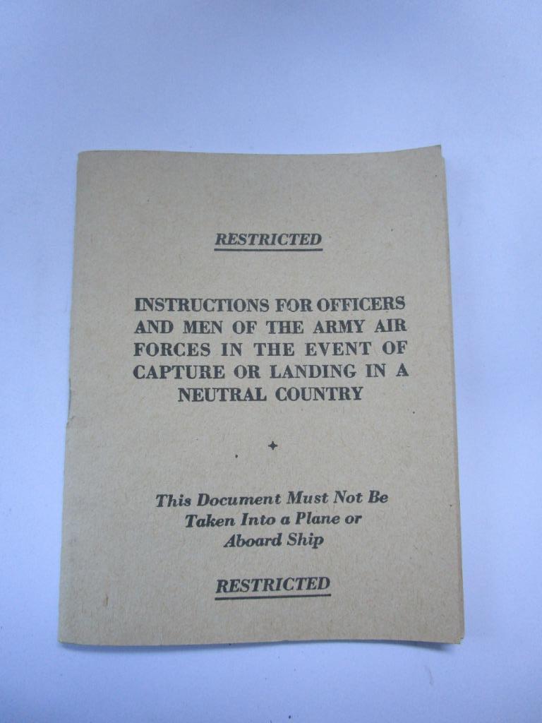 Pamflet , Instructieboekje luchtmacht, Verzamelen, Militaria | Tweede Wereldoorlog, Ophalen of Verzenden, Luchtmacht, Overige typen