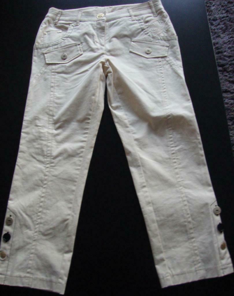 Broek van Sportalm.   -  38, Kleding | Dames, Broeken en Pantalons, Zo goed als nieuw, Maat 38/40 (M), Wit, Lang, Verzenden