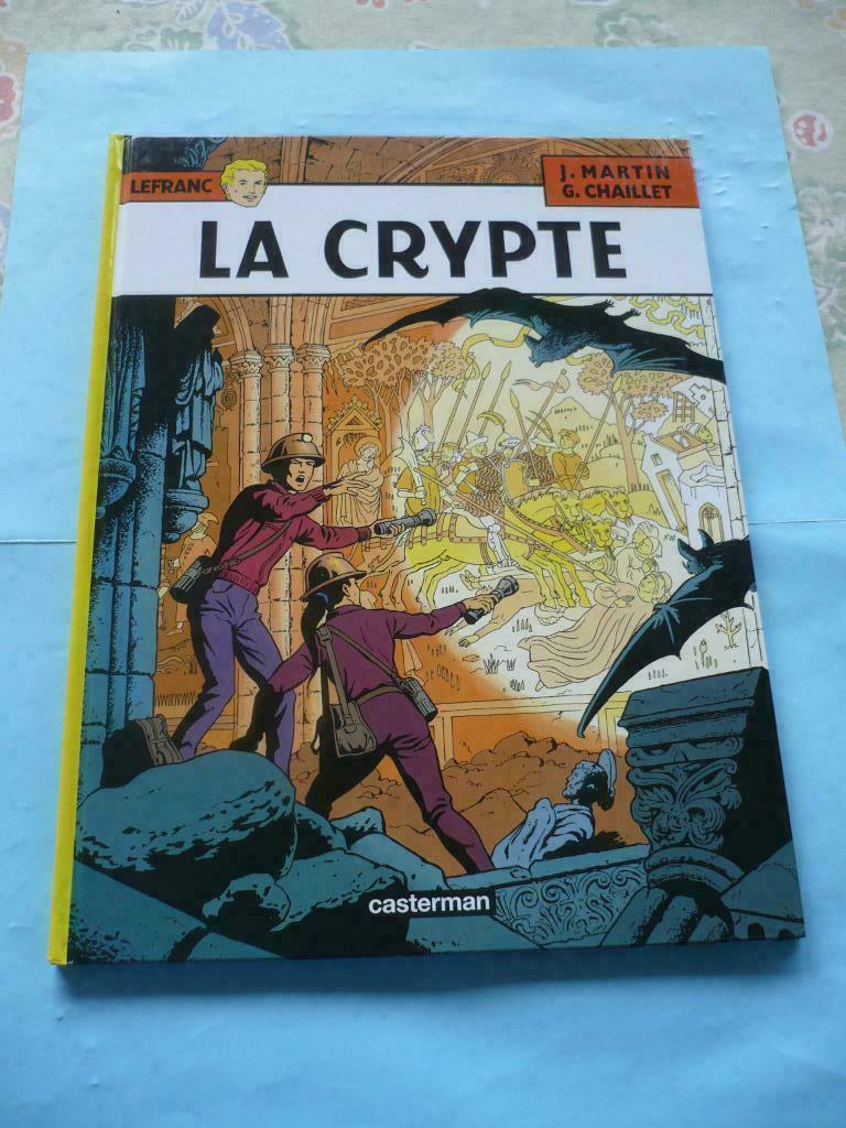 Lefranc 9:La crypte-RE-Martin/Chaillet, Une BD, Enlèvement ou Envoi, Comme neuf