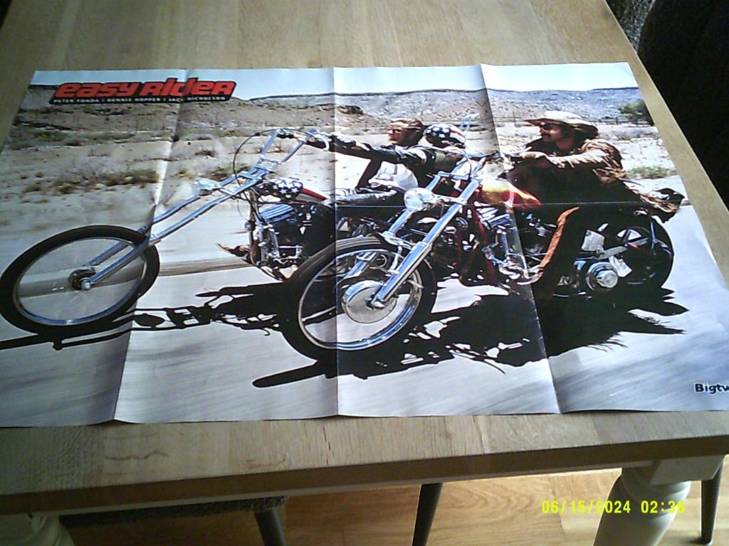 Easy Rider Filmposter ., Neuf, Enlèvement ou Envoi, Rectangulaire horizontal, Cinéma et TV