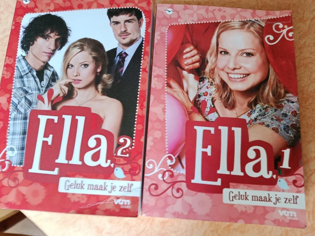 2 boeken: ELLA - GELUK MAAK JE ZELF DEEL 1 EN 2 - VTM, Boeken, België, Pardon, Ophalen of Verzenden, Zo goed als nieuw