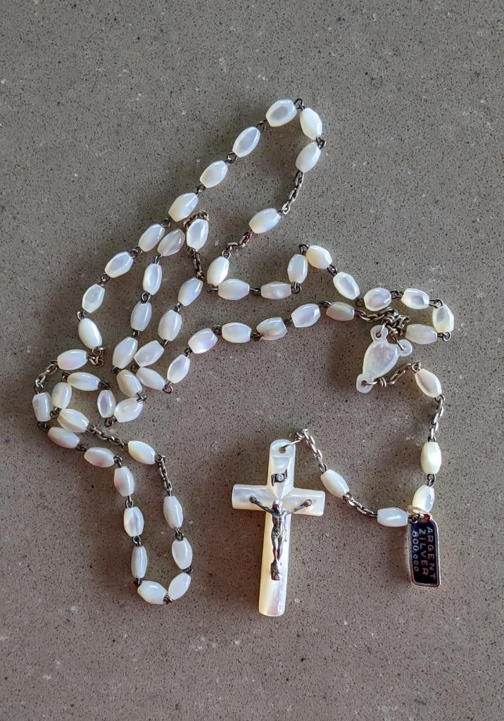 Chapelet en perles et argent, Enlèvement ou Envoi, Neuf, Autres types, Christianisme | Catholique