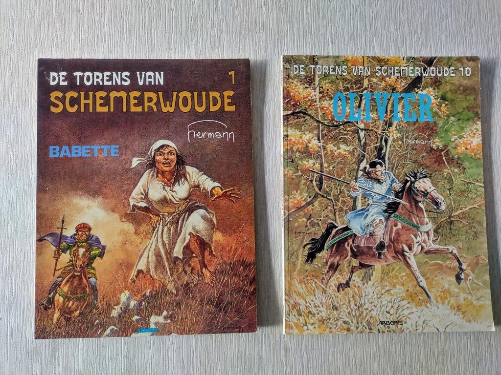 de torens van schemerwoude nrs 1&10, Boeken, Meerdere stripboeken, Ophalen of Verzenden, Gelezen, Hermann