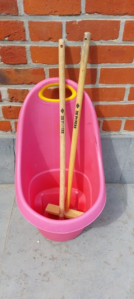 De Pypere kinderborstel en hark met trolley voor bladeren, Enlèvement, Utilisé