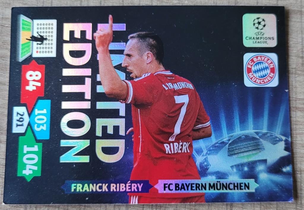 Voetbalkaart: Franck Ribéry (FC Bayern München), Ophalen of Verzenden, Zo goed als nieuw, Poster, Plaatje of Sticker
