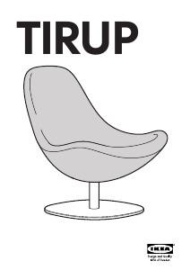 IKEA Tirup - Chaise design élégante de Carl Öjerstam., Comme neuf, Enlèvement, Blanc, Cuir