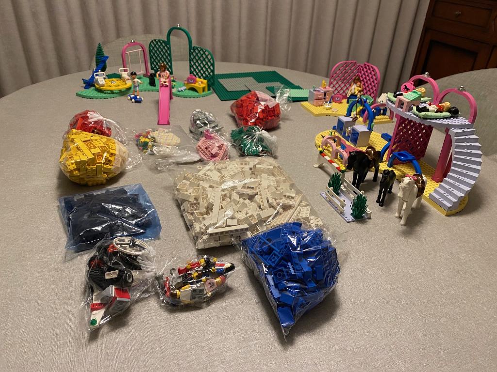 Lego sets en honderden blokjes, Enlèvement, Comme neuf, Ensemble complet, Lego