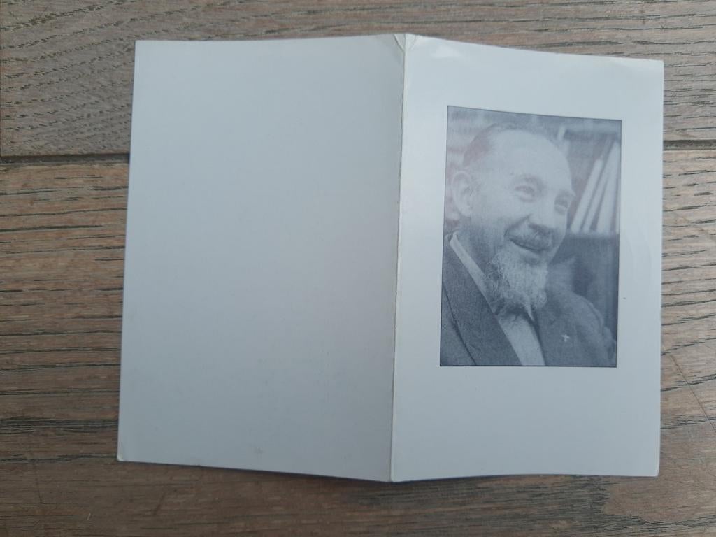 Mgr Daniël Evrard, ancien professeur, recteur, aumônier 1927, Enlèvement ou Envoi