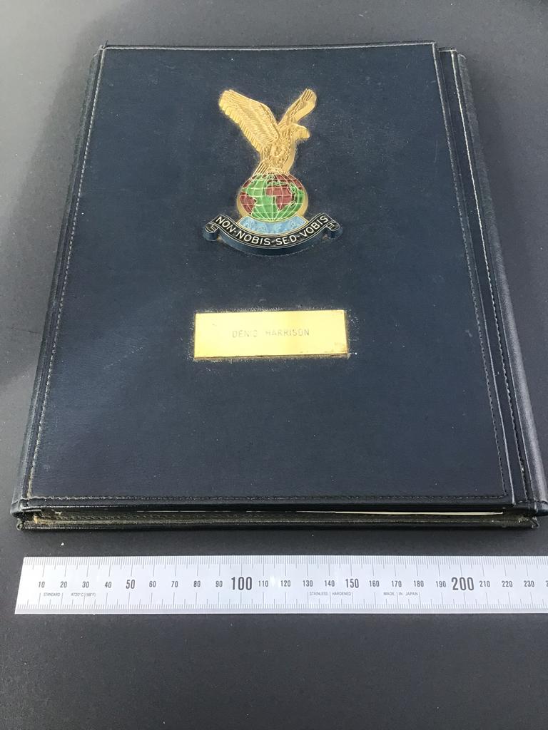 Uniek lot piloot RAFA op naam met o.a. originele patch e.d., Ophalen of Verzenden