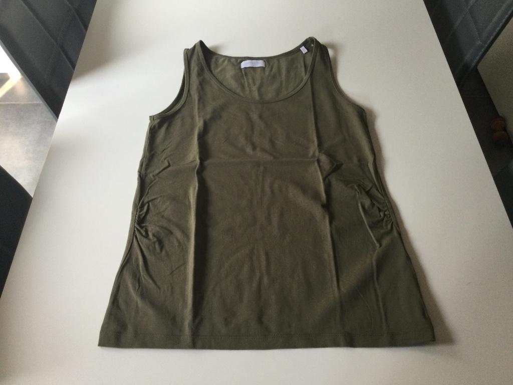 Kaki t-shirt zonder mouwen mamalicious Large, Overige kleuren, Mamalicious, Maat 42/44 (L), Zo goed als nieuw