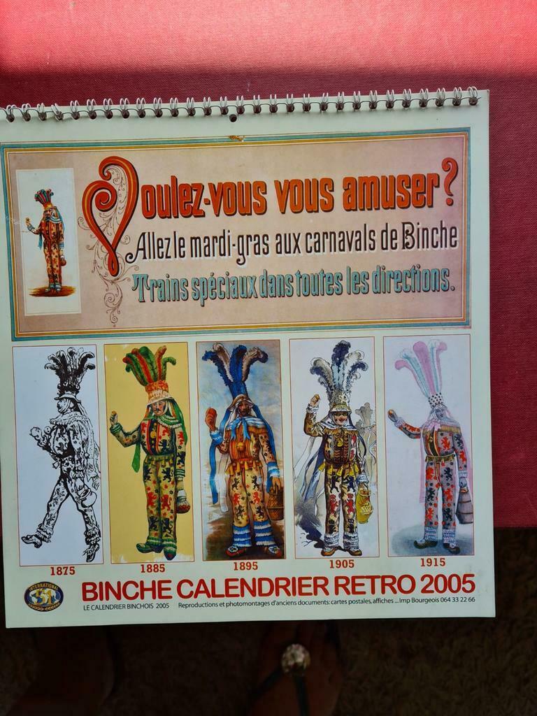 Kalender op Binche, Ophalen of Verzenden