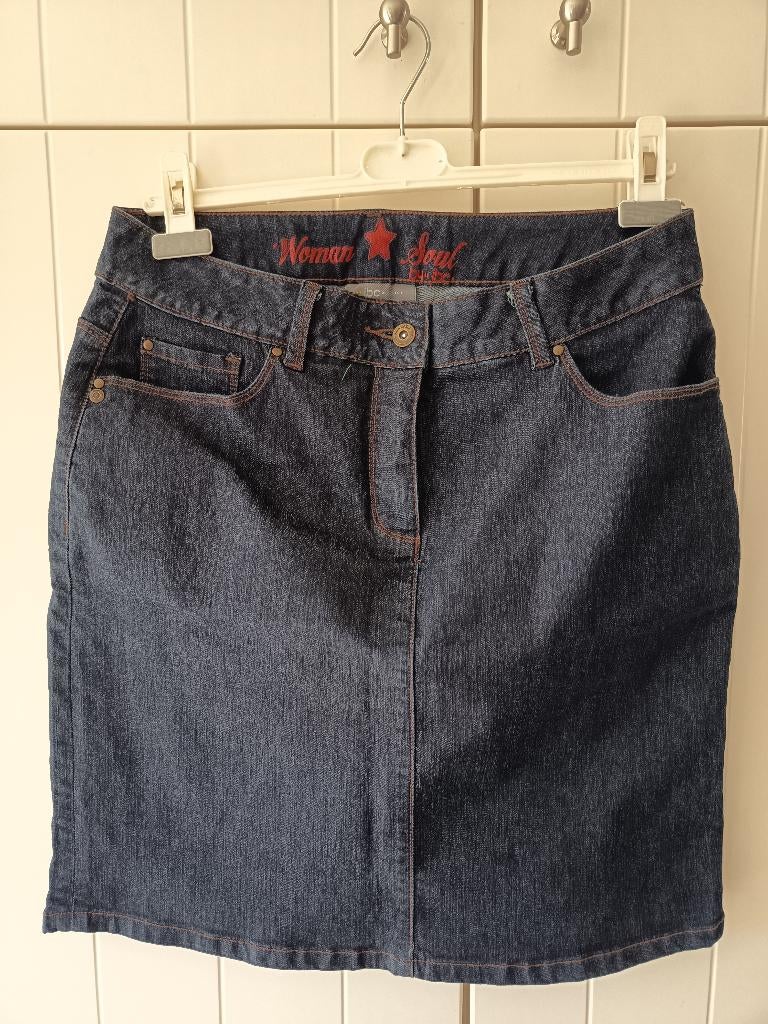 Jupe jeans, Taille 42/44 (L), JBC, Comme neuf, Enlèvement