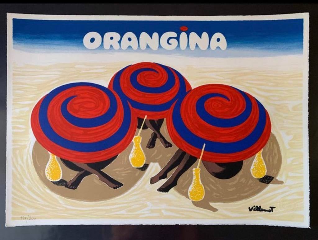 Orangina - Bernard Villemot - Litho, Enlèvement ou Envoi