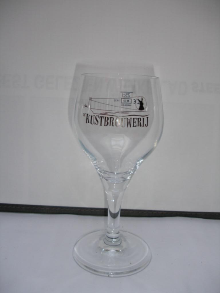 Bierglas De Kustbrouwerij, 25cl, Middelkerke, Ophalen of Verzenden, Zo goed als nieuw, Bierglas