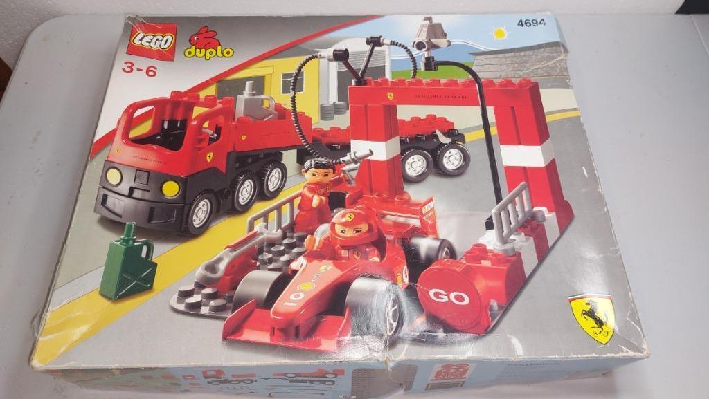Lego / Duplo Ferrari F1 team, Kinderen en Baby's, Ophalen of Verzenden, Gebruikt, Complete set, Duplo
