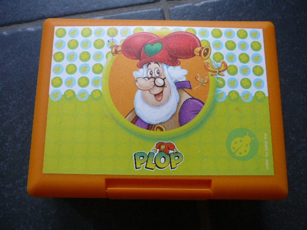 Kabouter Plop oranje brooddoos, Kinderen en Baby's, Ophalen of Verzenden, Gebruikt