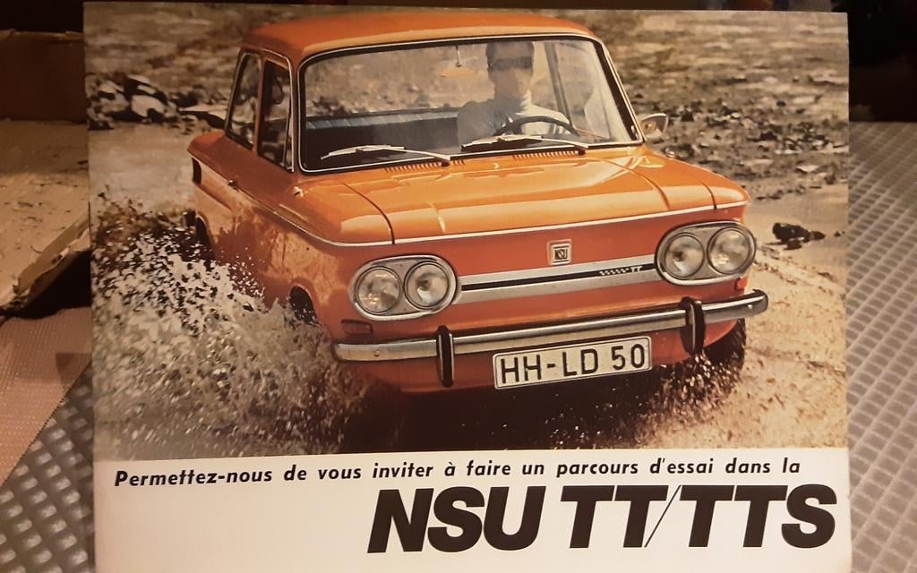 Nsu tt/tts brochure, Enlèvement ou Envoi, Comme neuf