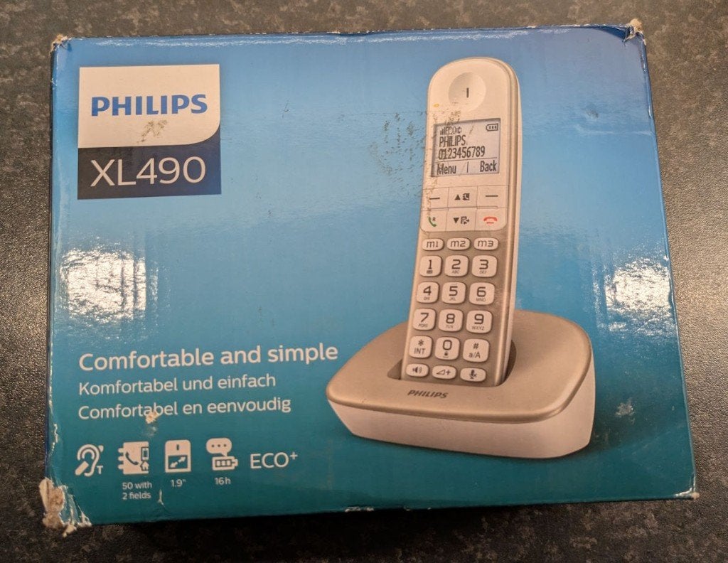 Philips XL490 vaste telefoon, Ophalen of Verzenden, Gebruikt