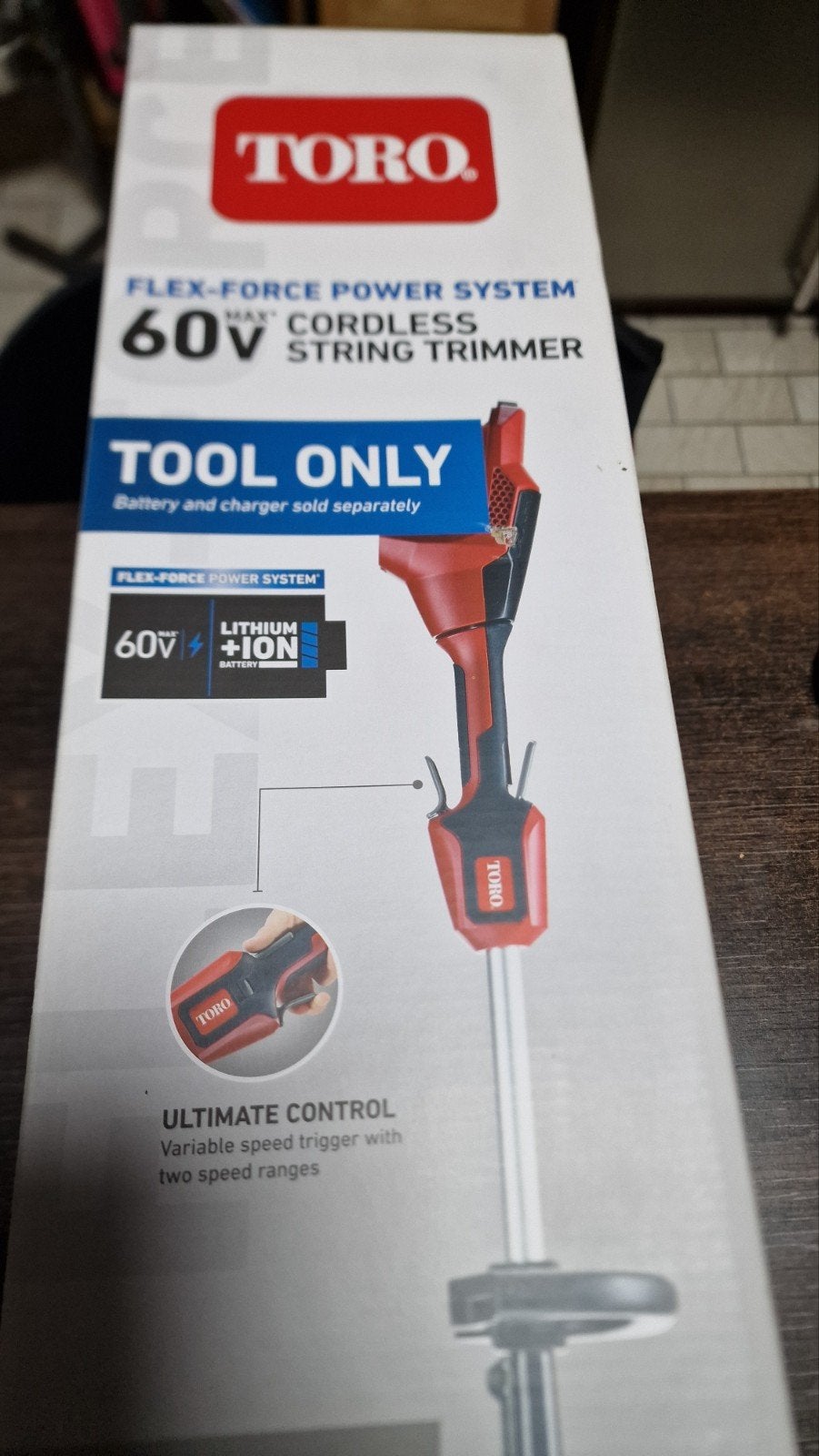Toro 60V Flex-Force grastrimmer / bosmaaier– ongeopende doos, Tuin en Terras, Ophalen of Verzenden, Accu