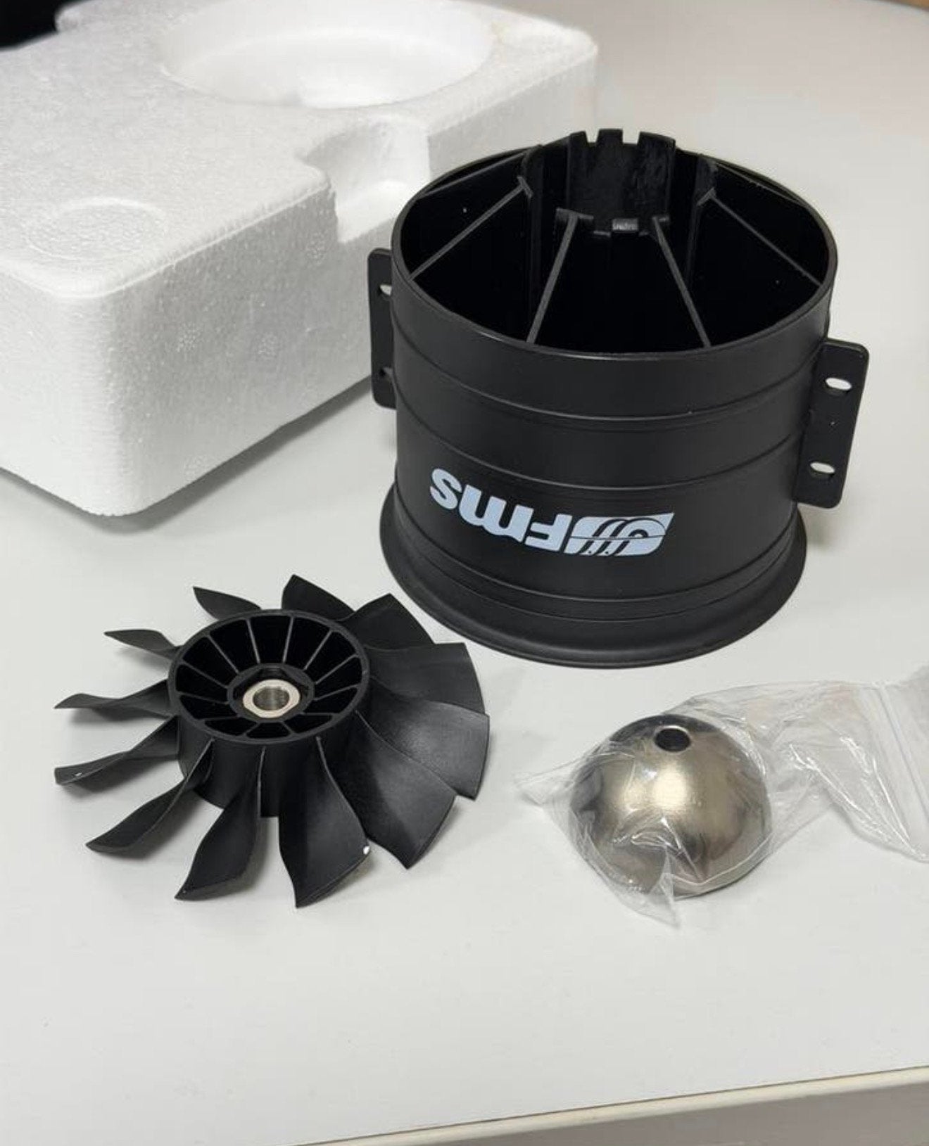 FMS 90mm EDF 12 Blades Unit + Kap ducted fan ven Nieuw set, Hobby en Vrije tijd, Ophalen of Verzenden, Nieuw