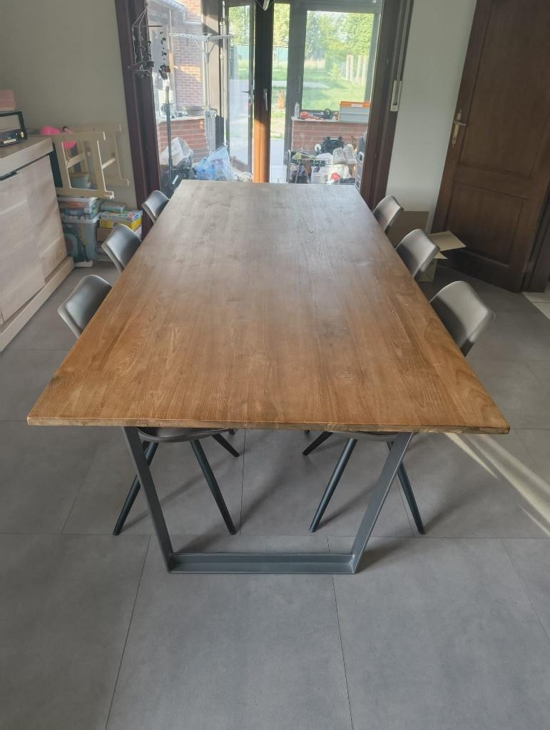 Houten tafel, Enlèvement, Utilisé, 50 à 100 cm, Rectangulaire