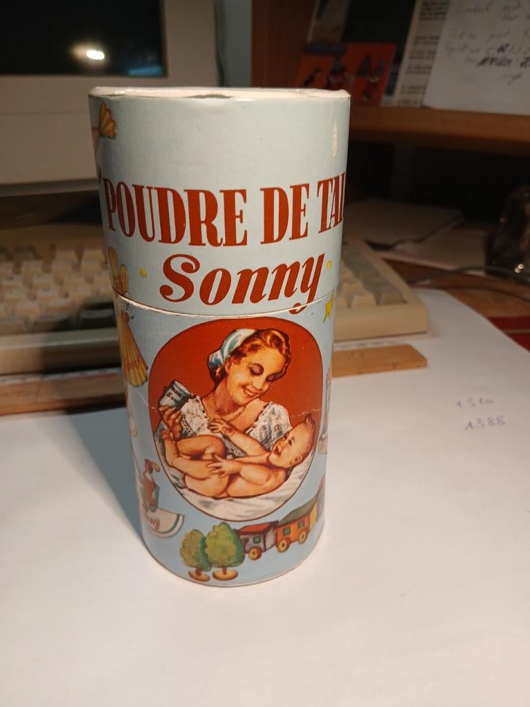 Vintage Doos talkpoeder Sonny jaren '40-'50, Ophalen of Verzenden