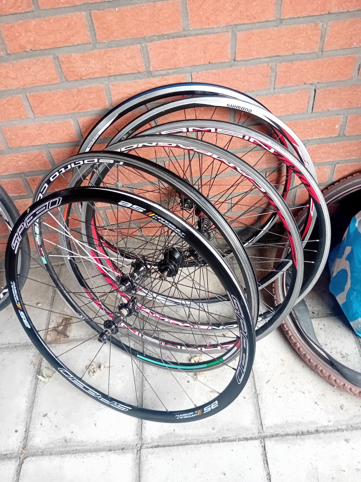 2 sets + individuele wielen koersfiets, Fietsen en Brommers, Fietsonderdelen, Ophalen