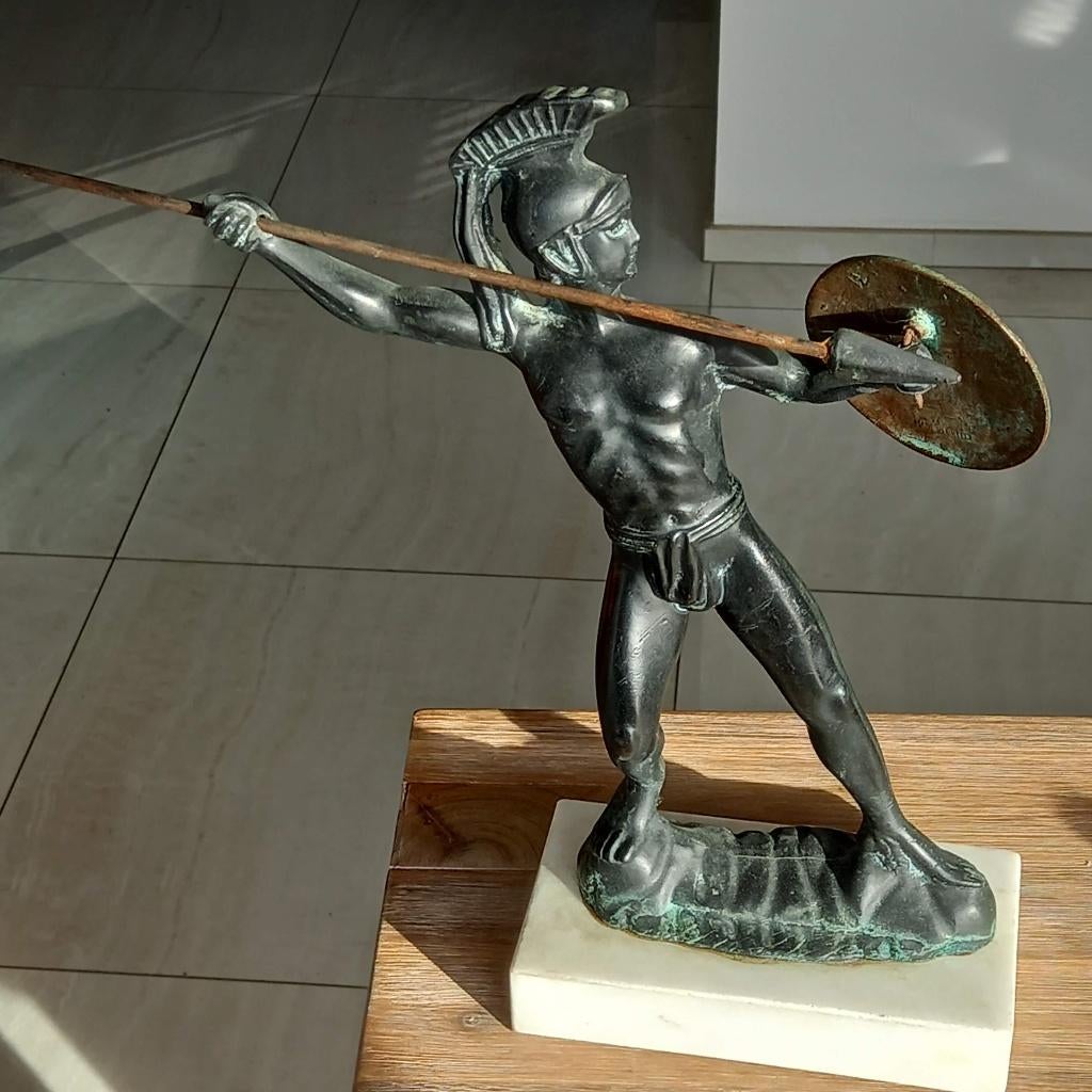 vintage beeld van Griekse held Achilles, Ophalen of Verzenden