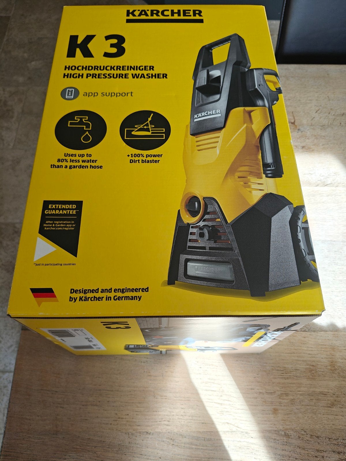 Nieuwe Karcher K3 hogedrukreiniger, Ophalen